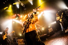 「スペースシャワー列伝 JAPAN TOUR 2023」出演時の帝国喫茶。（撮影：タカギユウスケ）