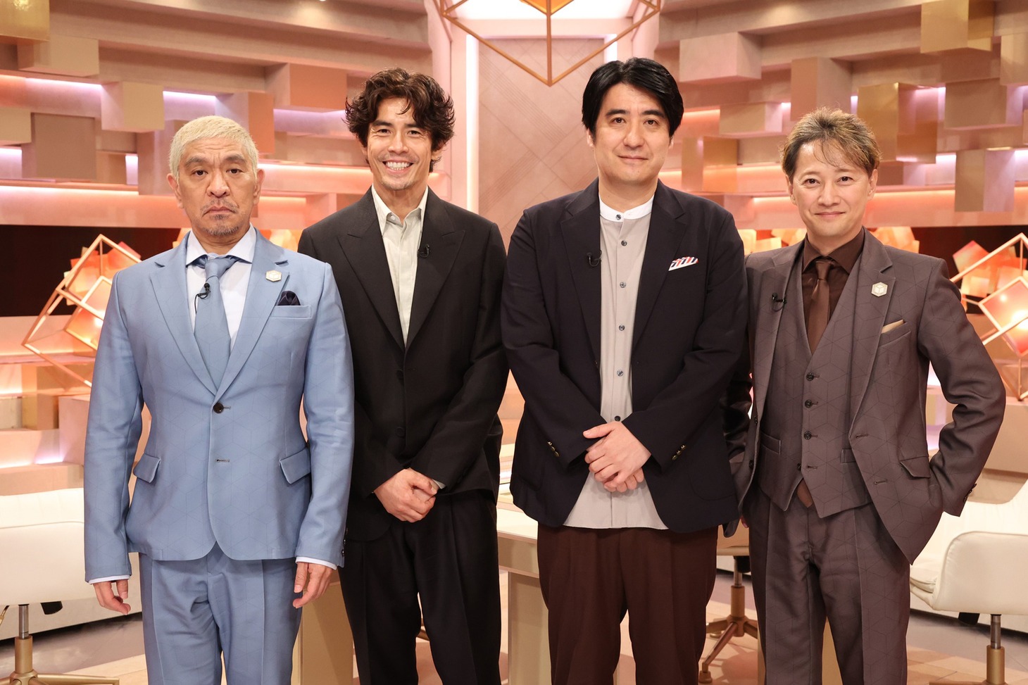 左から松本人志、伊藤英明、佐久間宣行、中居正広。(c)フジテレビ