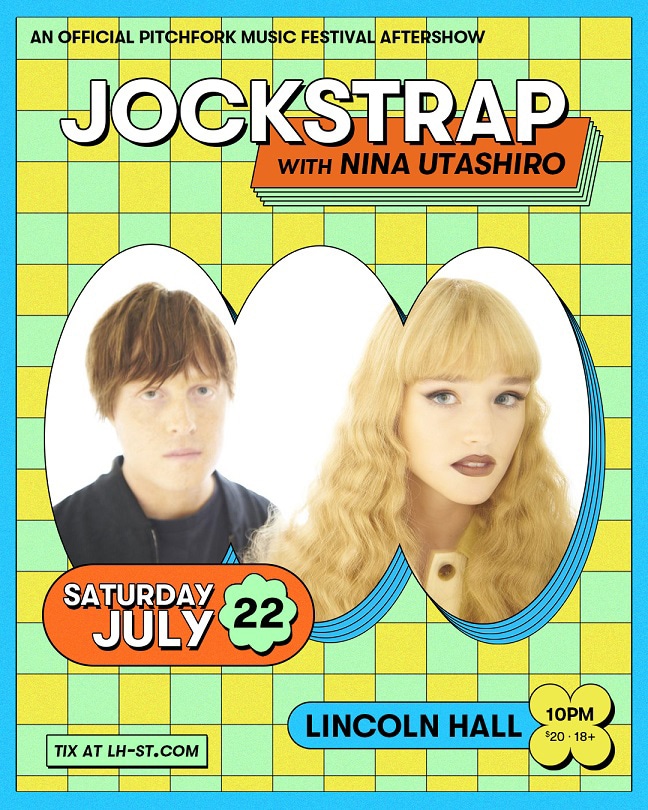 Jockstrapのアメリカツアーのフライヤー。