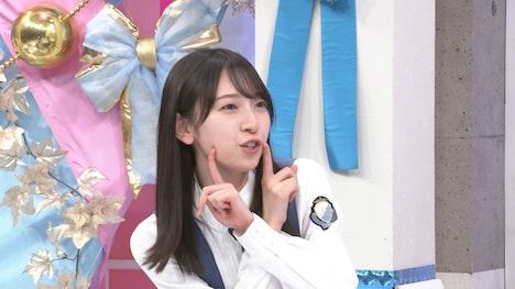 金村美玖（日向坂46）「シュウペイでーす！」(c)テレビ朝日