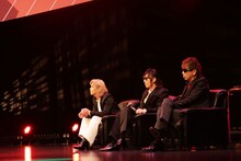 左から小室哲哉、宇都宮隆、木根尚登。（撮影：島田香）