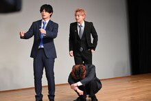 カイ、リョウガ、シューヤのチャレンジの様子。