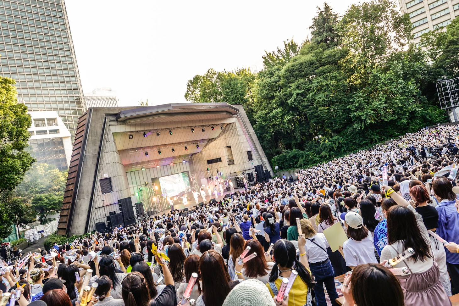 BUDDiiSの野音ワンマンの様子。