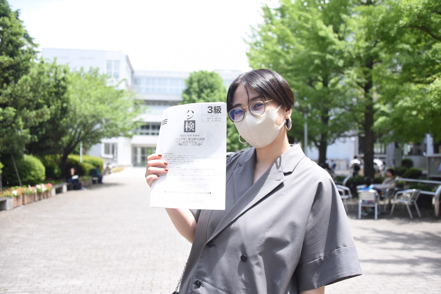 無事に試験が終わり、安堵の表情！