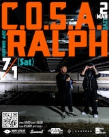 「C.O.S.A. & ralph 2 MAN LIVE at Zepp Shinjuku」フライヤー