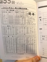 土岐が書き込んだ問題集のマークシート。問題用紙の番号とよく照らし合わせないと恐ろしい展開に。