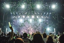 安本彩花生誕ソロライブ「お手製メニュー豊富に取り揃えております。花丸の自信『#安安』店舗拡大中♡」の様子。