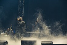 Daichi Yamamotoと鎮座DOPENESS。（撮影：Teppei Kishida）