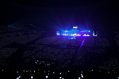 「TOMORROW X TOGETHER WORLD TOUR ＜ACT : SWEET MIRAGE＞ IN JAPAN」の様子。(P)&(C) BIGHIT MUSIC