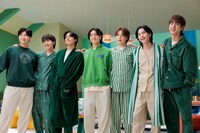 BTSが出演する「キシリトール」新テレビCMの撮影の様子。