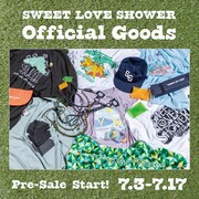 「SPACE SHOWER SWEET LOVE SHOWER 2023」オフィシャルグッズ先行販売告知ビジュアル