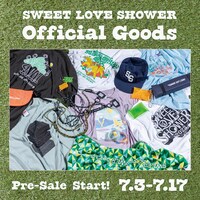 「SPACE SHOWER SWEET LOVE SHOWER 2023」オフィシャルグッズ先行販売告知ビジュアル