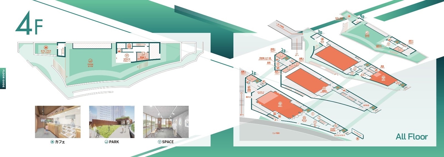 SUPERNOVA KAWASAKI 4Fフロアマップ