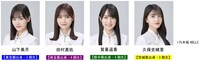 東北新幹線の車内放送を務める乃木坂46の山下美月、田村真佑、賀喜遥香、久保史緒里。(c) 乃木坂46LLC
