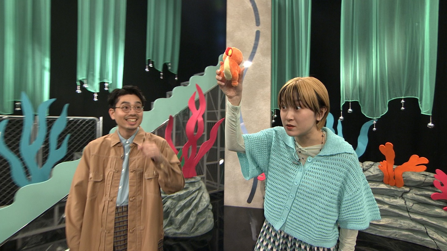 ハマ・オカモト（OKAMOTO'S）とサーヤ（ラランド）。（写真提供：NHK）