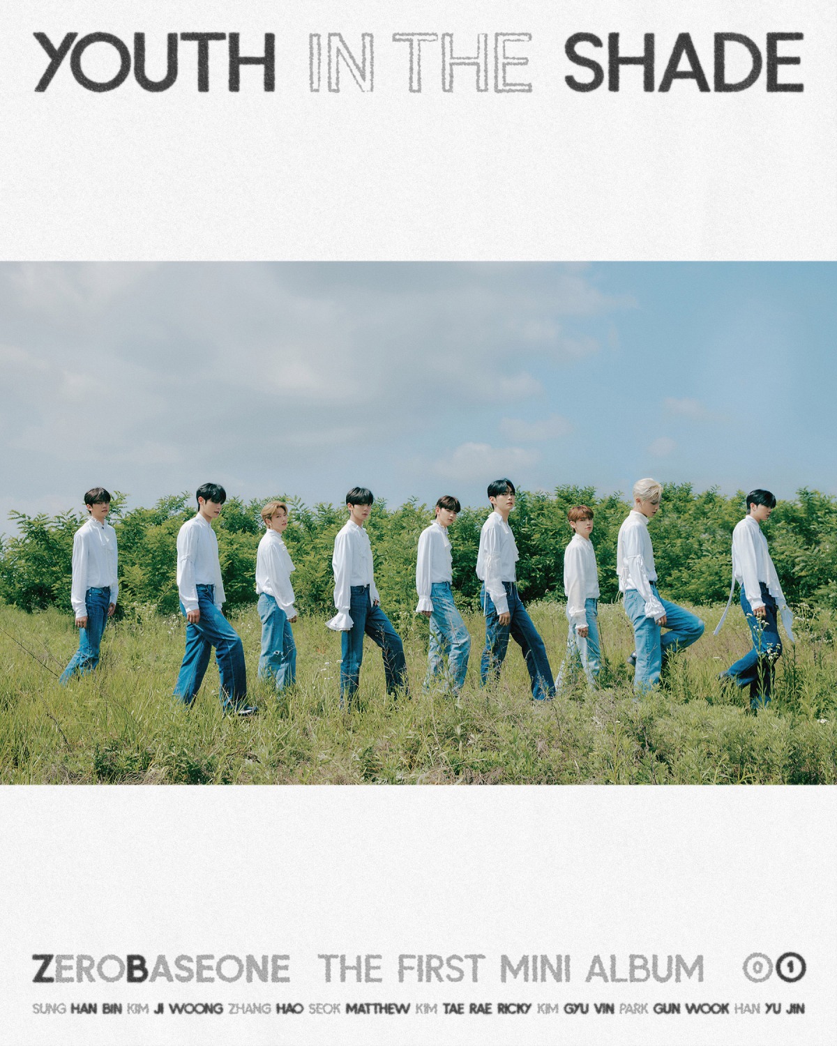 1stミニアルバム「YOUTH IN THE SHADE」ビジュアル (c)WAKEONE