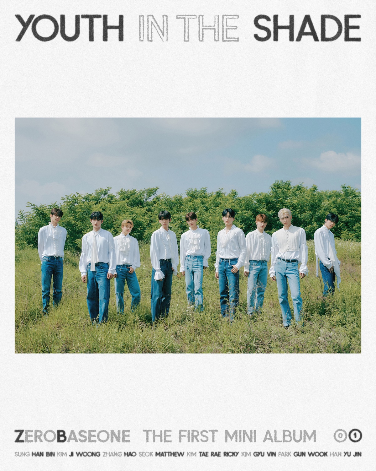 1stミニアルバム「YOUTH IN THE SHADE」ビジュアル(c)WAKEONE