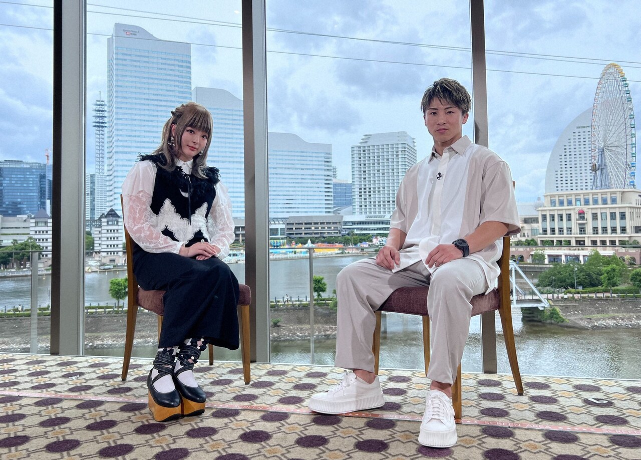 左からきゃりーぱみゅぱみゅ、井上尚弥。（写真提供：NHK）