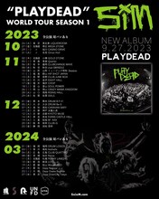 SiM「"PLAYDEAD" WORLD TOUR SEASON 1」告知ビジュアル