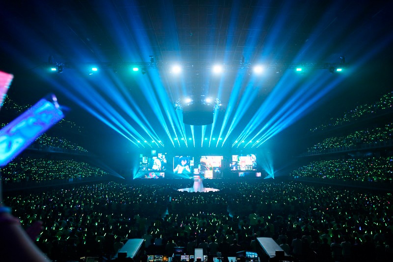 「ウマ娘 5th EVENT ARENA TOUR GO BEYOND -WISH-」DAY2の様子。