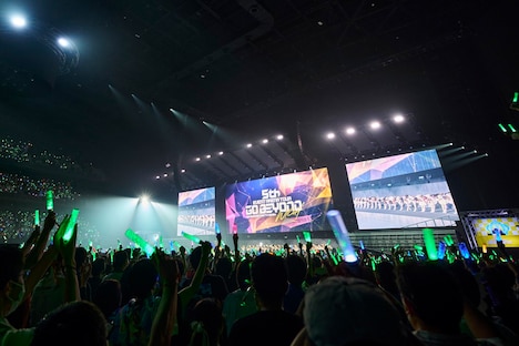 「ウマ娘 5th EVENT ARENA TOUR GO BEYOND -WISH-」DAY2の様子。