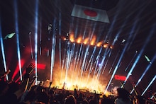 日本武道館で行われた「the GazettE LIVE TOUR2022-2023 MASS "THE FINAL"」の様子。