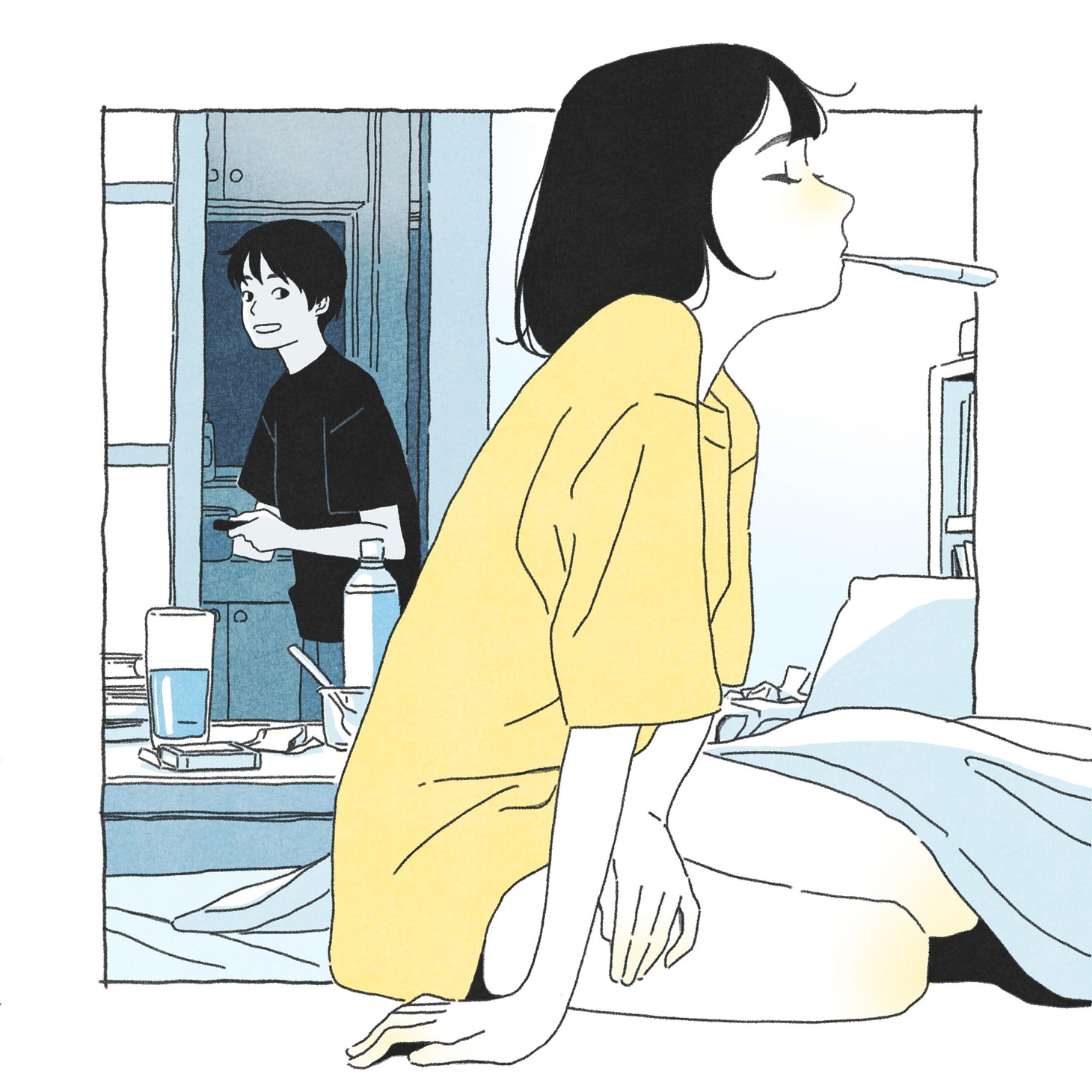 水野ねじ「夏風邪」配信ジャケット