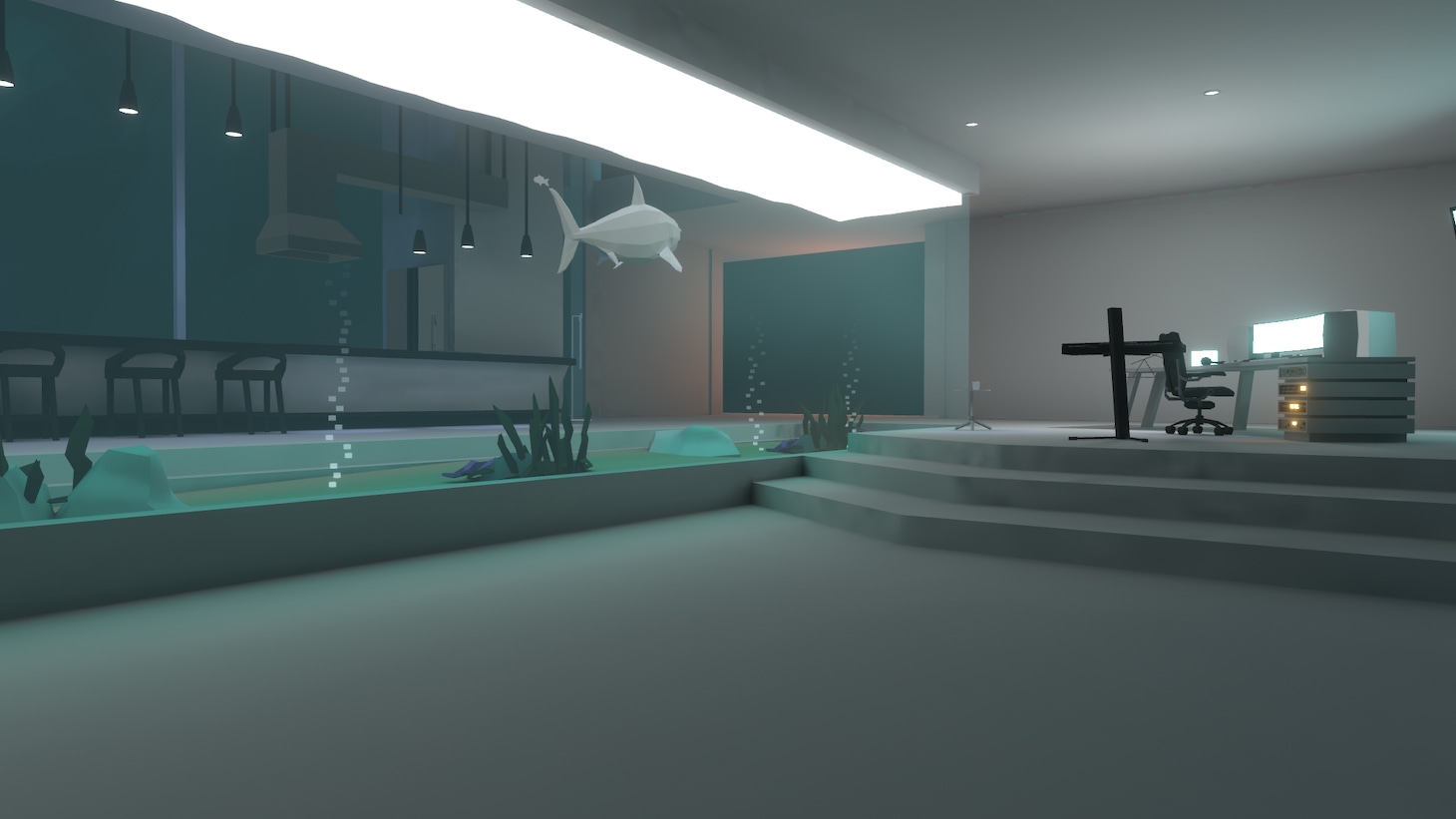 「CAPSULE Live in VRChat “メトロパルス”」が行われるVRChat内のCAPSULE HOUSE。