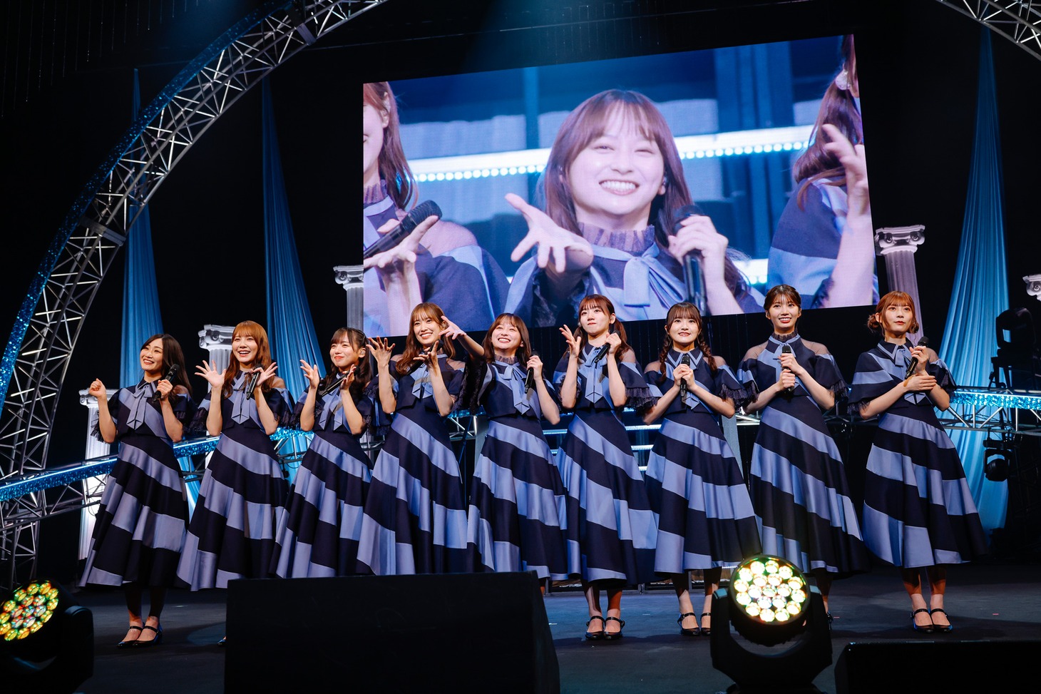 「影山優佳卒業セレモニー」ライブパートの様子。（撮影：上山陽介）