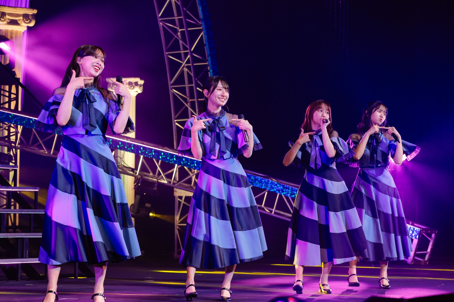 「影山優佳卒業セレモニー」ライブパートの様子。（撮影：上山陽介）
