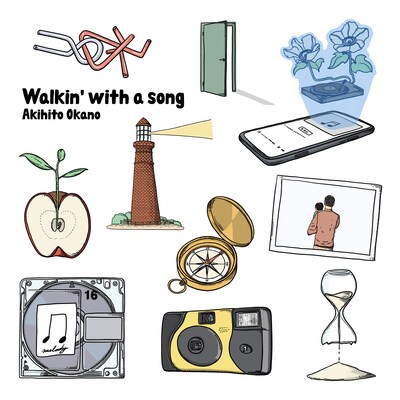 岡野昭仁「Walkin' with a song」通常盤ジャケット
