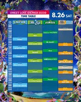 「SPACE SHOWER SWEET LOVE SHOWER 2023」8月26日タイムテーブル