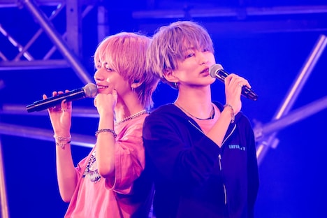 田中洸希と池田彪馬。（撮影：笹森健一）