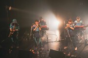 左から増田薫(Sax)、山入端祥太(Trombone)、ファンファン(Tp)、沼澤成毅(Key)。(撮影:廣田達也)