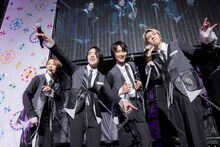 左から伊藤壮吾、松村和哉、飯島颯、古川毅。（撮影：米山三郎）