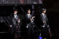 左からジャン海渡、飯島颯、池田彪馬。（撮影：米山三郎）