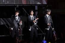 左からジャン海渡、飯島颯、池田彪馬。（撮影：米山三郎）