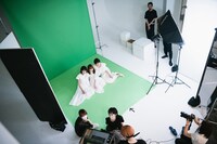 撮り下ろし写真の撮影風景。