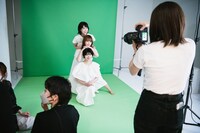 撮り下ろし写真の撮影風景。