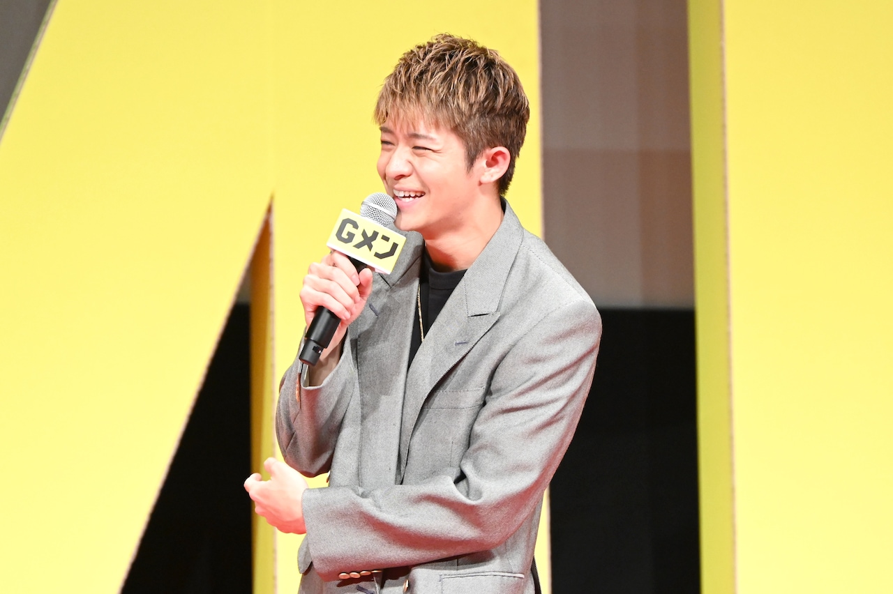 「感じるな感じろ」岸優太が主演映画「Gメン」をアピール、好きな言葉で一発ギャグ