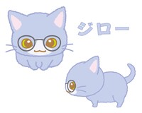 “ぼさねこ”のジロー。 (c)2023 SANRIO CO., LTD.　ぼさにまる製作委員会
