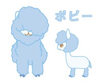“ぼさあるぱか”のポピー。 (c)2023 SANRIO CO., LTD.　ぼさにまる製作委員会