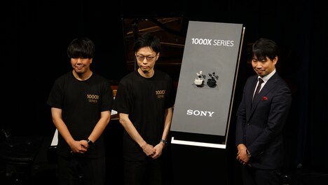 完全ワイヤレスイヤホン「WF-1000XM5」の体験イベントの様子。