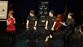 山中千尋がソニー完全ワイヤレスイヤホンを体験「天井が高いコンサートホールで聴いているかのよう」