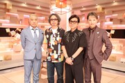 左から松本人志、奥田民生、藤井フミヤ、中居正広。(c)フジテレビ