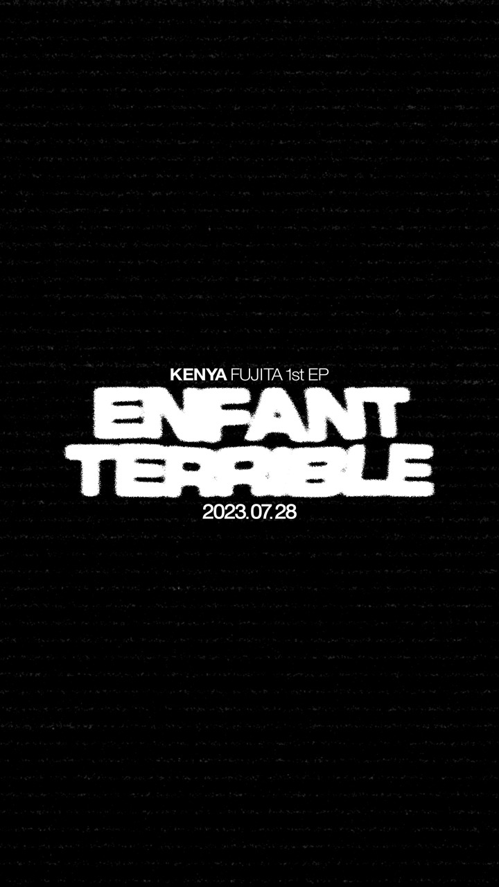 藤田織也「Enfant Terrible」告知ビジュアル