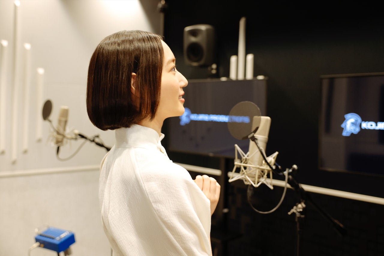 マイクの前に立ってみたのっちさん。