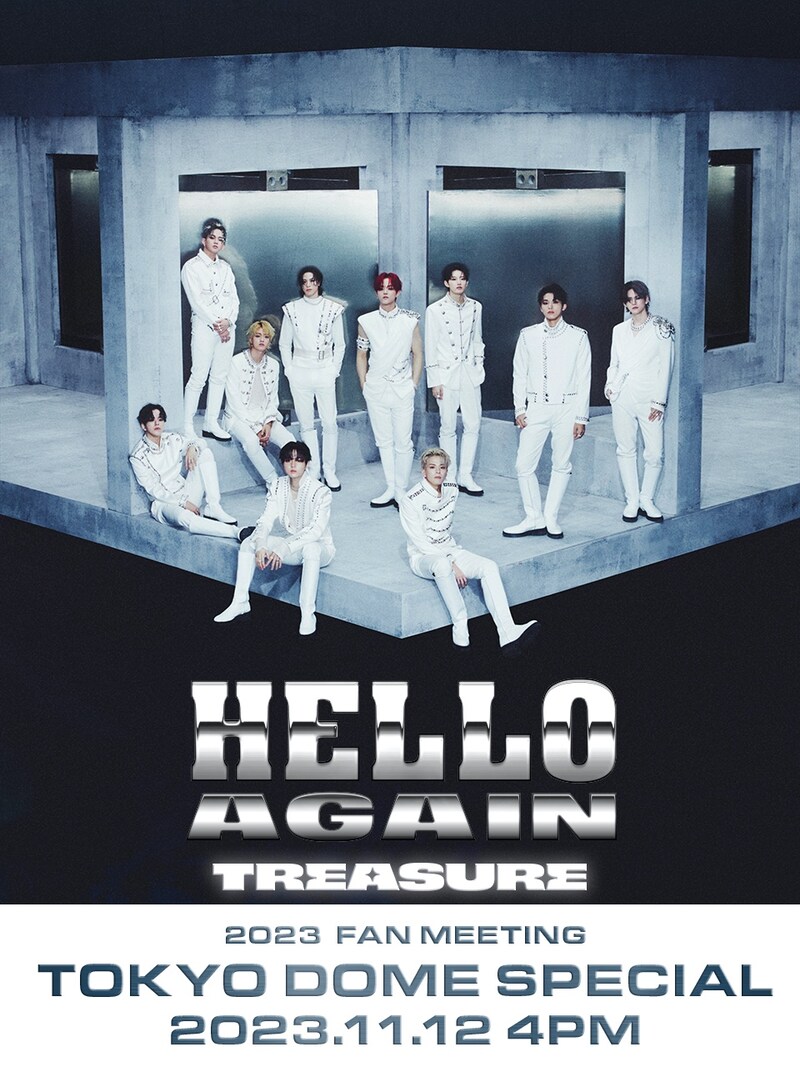 「2023 TREASURE FAN MEETING～HELLO AGAIN～ TOKYO DOME SPECIAL」告知ビジュアル