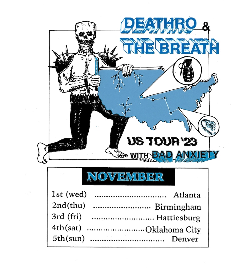 「THE BREATH & DEATHRO US TOUR '23」フライヤー
