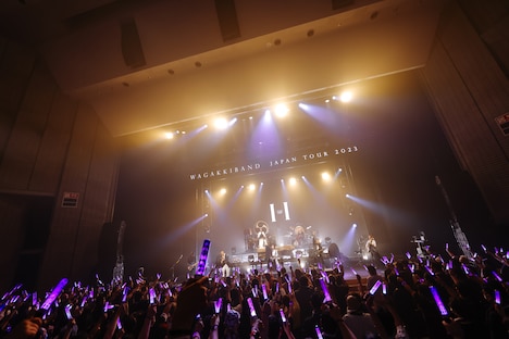 「和楽器バンド Japan Tour 2023 I vs I」千葉・市川市文化会館 大ホール公演の様子。(撮影:木村泰之)
